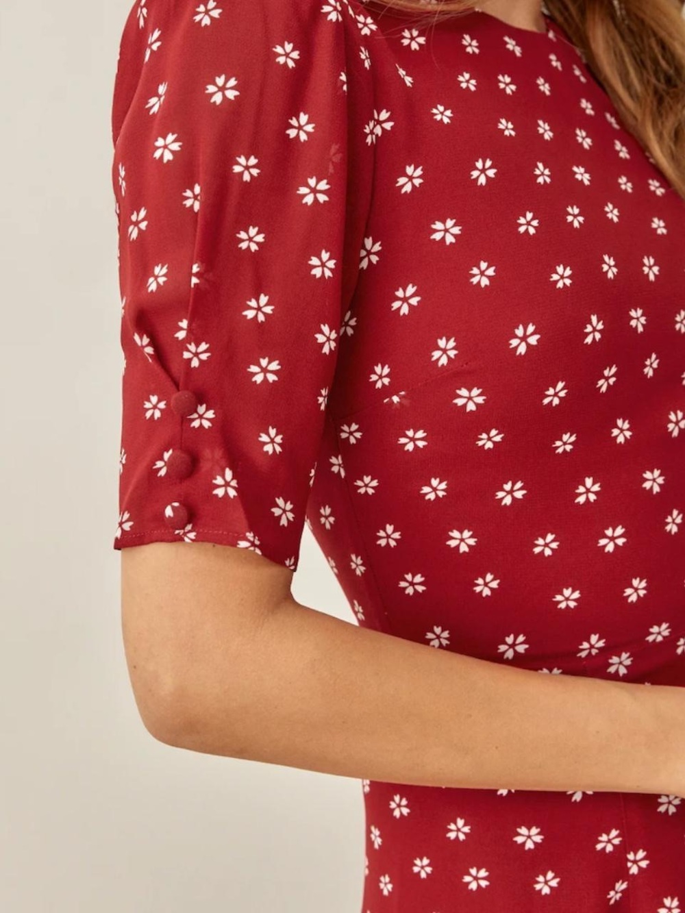 Reformation Bard Floral Print Crepe Mini Dress - Picture 3 of 10